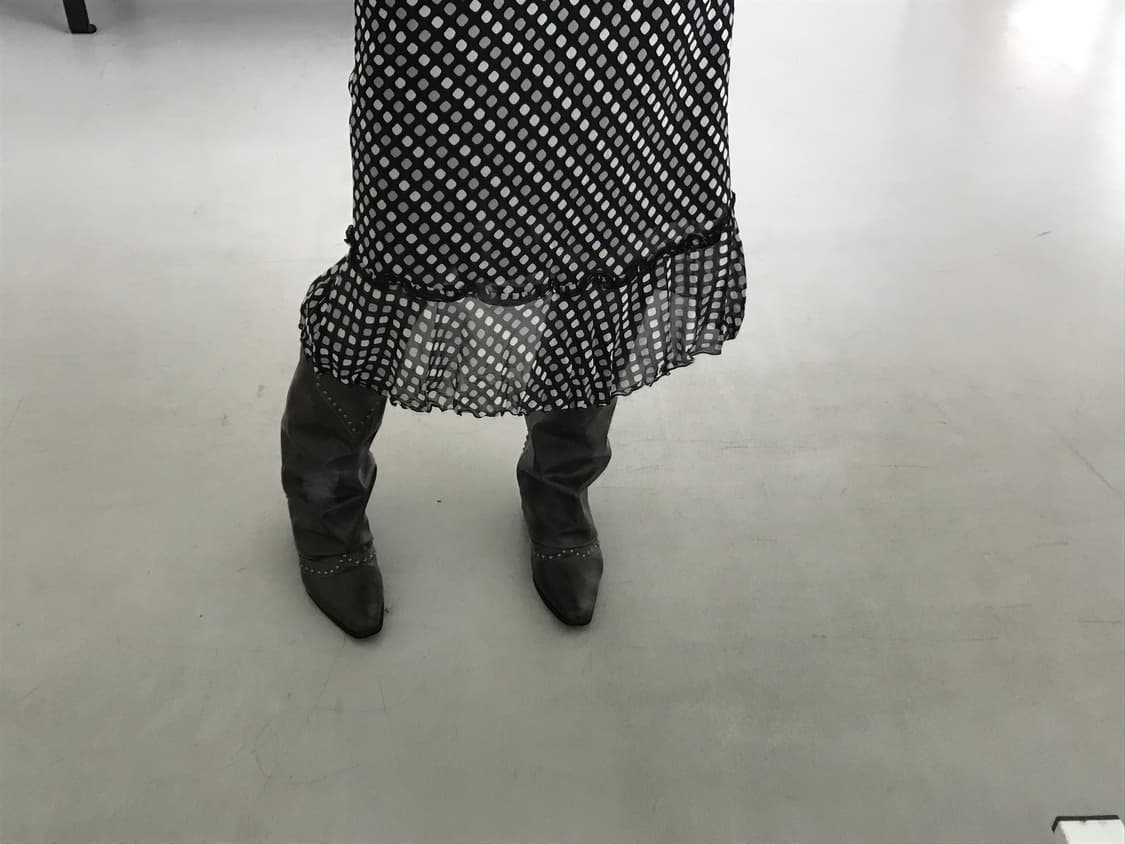 vintage dot pattern skirt (28inch) 상품이미지7