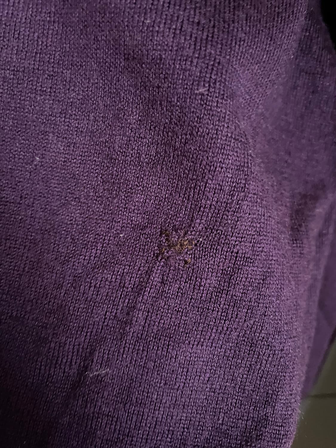 Polo Ralph Lauren 퍼플 그린포니 메리노울100 브이넥 니트 상품이미지6