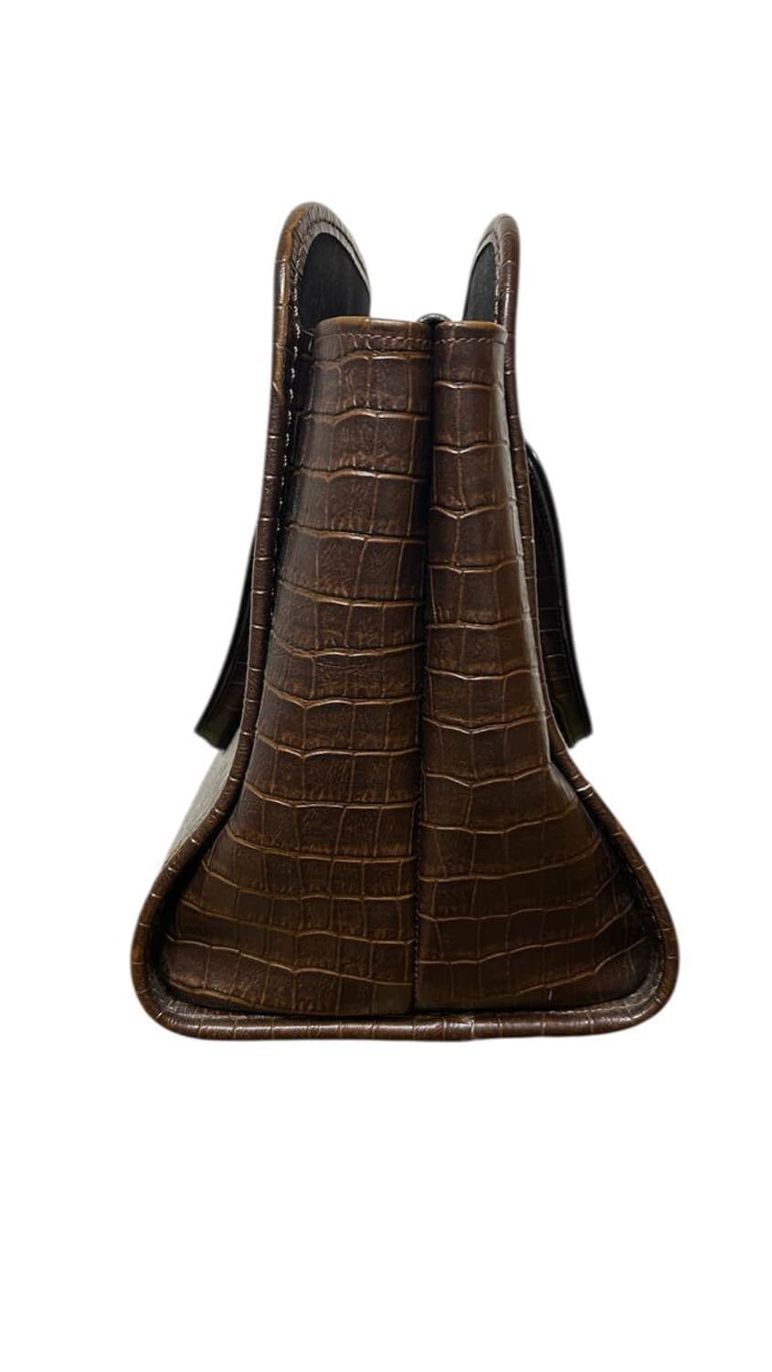 꼼데가르송 악어 형압 가죽 토트백 상품이미지6