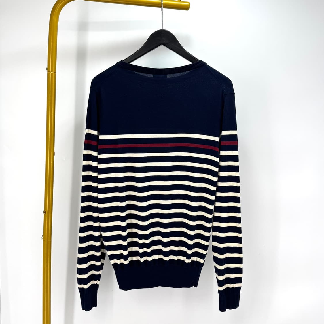 [XL사이즈] 몽클레어 스트라이프 니트 네이비 상품이미지3
