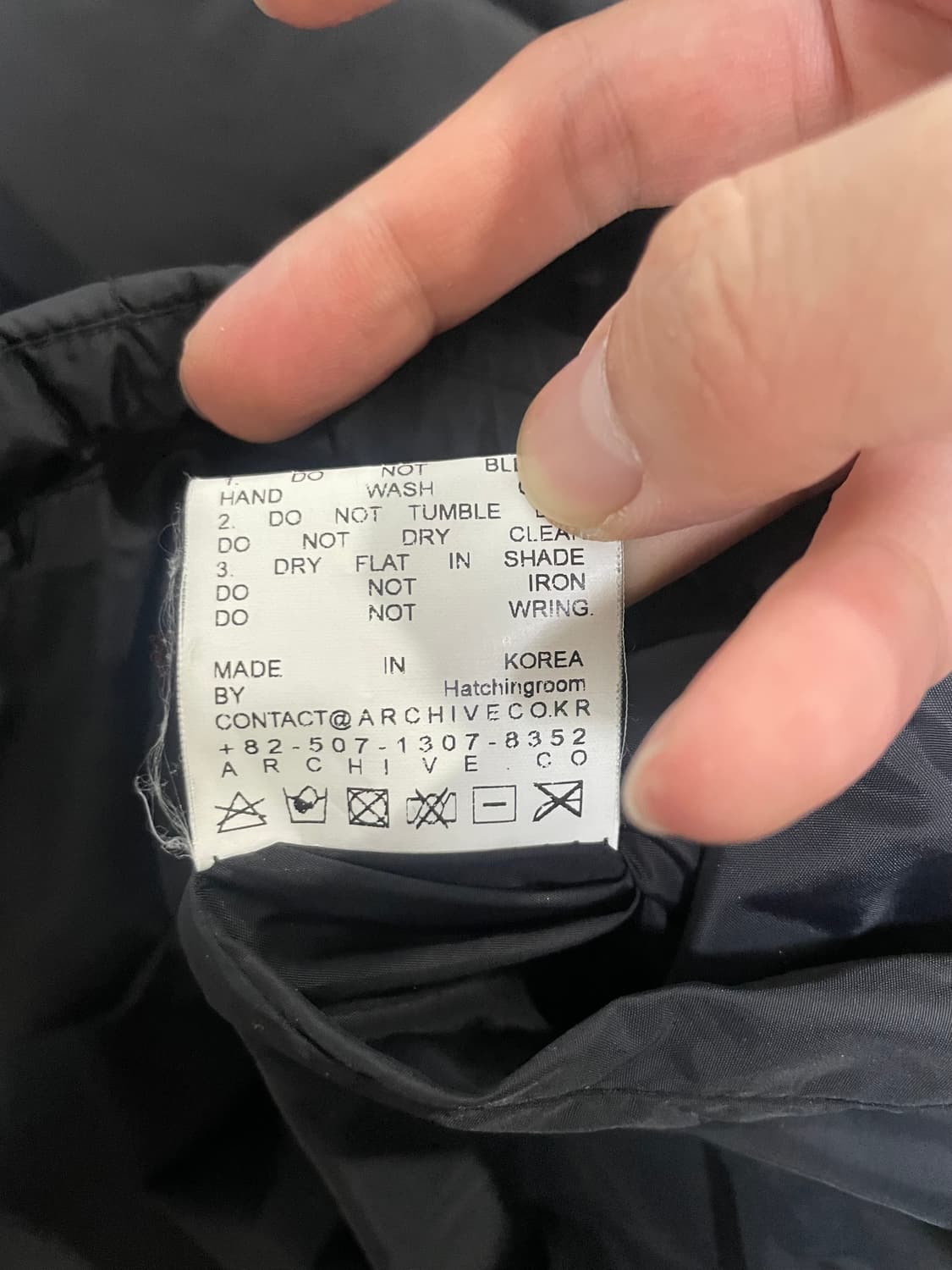 (4) 해칭룸 웹 구스다운 경량패딩 블랙 상품이미지4