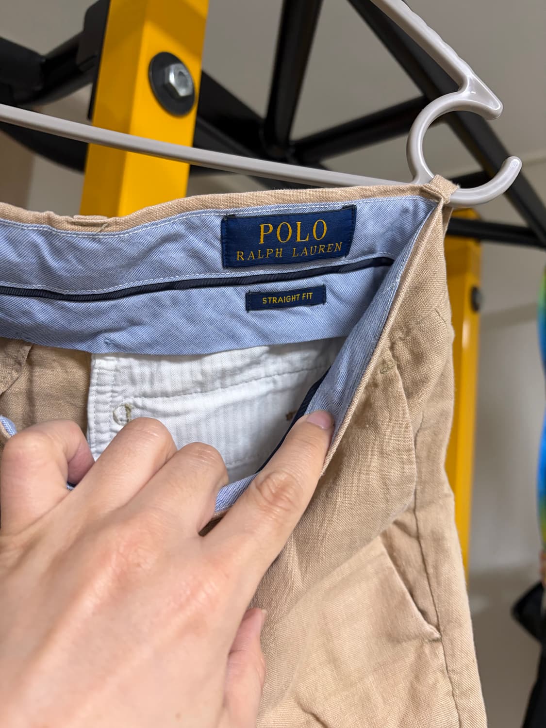 폴로 린넨 반바지 베이지 상품이미지2