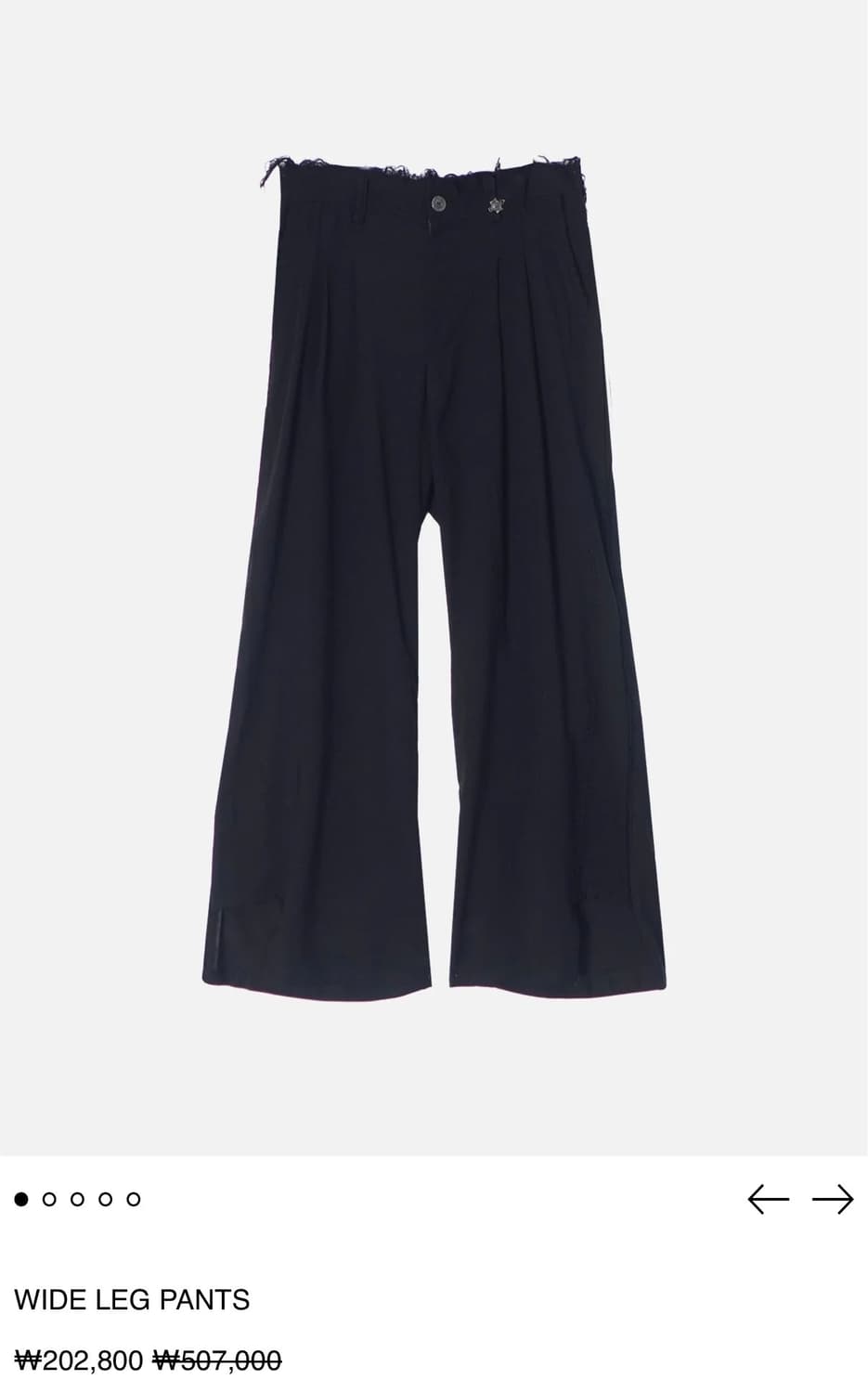 에이시네틱스 wide leg pants 상품이미지1