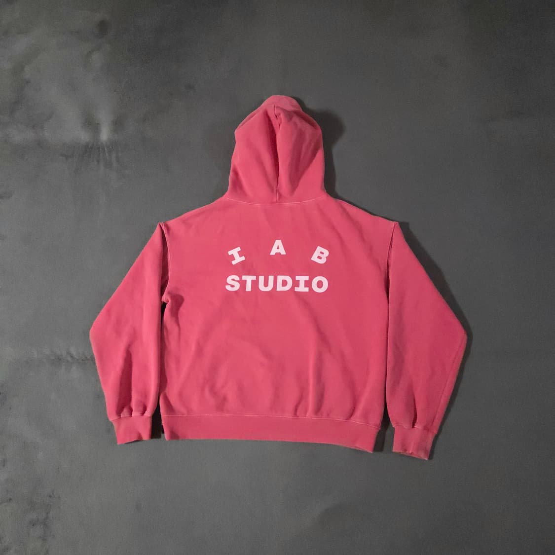 아이앱스튜디오 피그먼트 후드티 L 코랄 상품이미지4