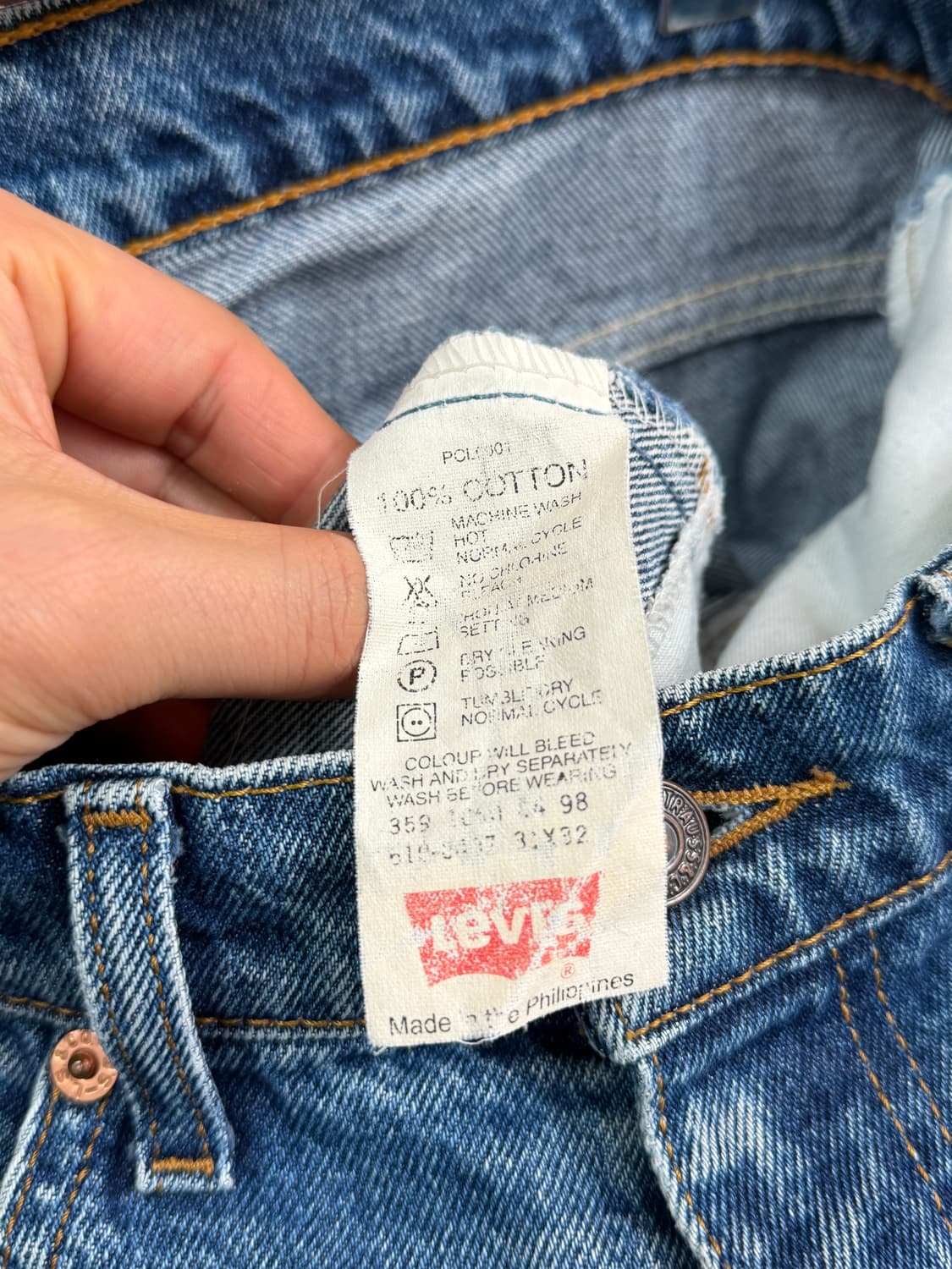 Levis 510 오렌지탭 데님 팬츠 31x32 상품이미지5