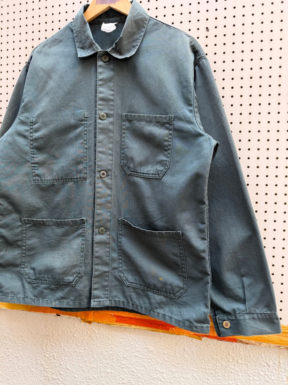 DISTRESSED FADED 70s SAGE GREEN 프렌치워크자켓 상품이미지7
