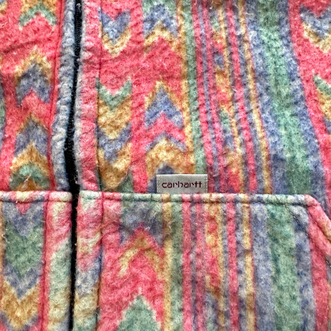 90s 칼하트 사우스웨스트 아즈텍 패턴 블랭킷 산타페 집업 XL 상품이미지5