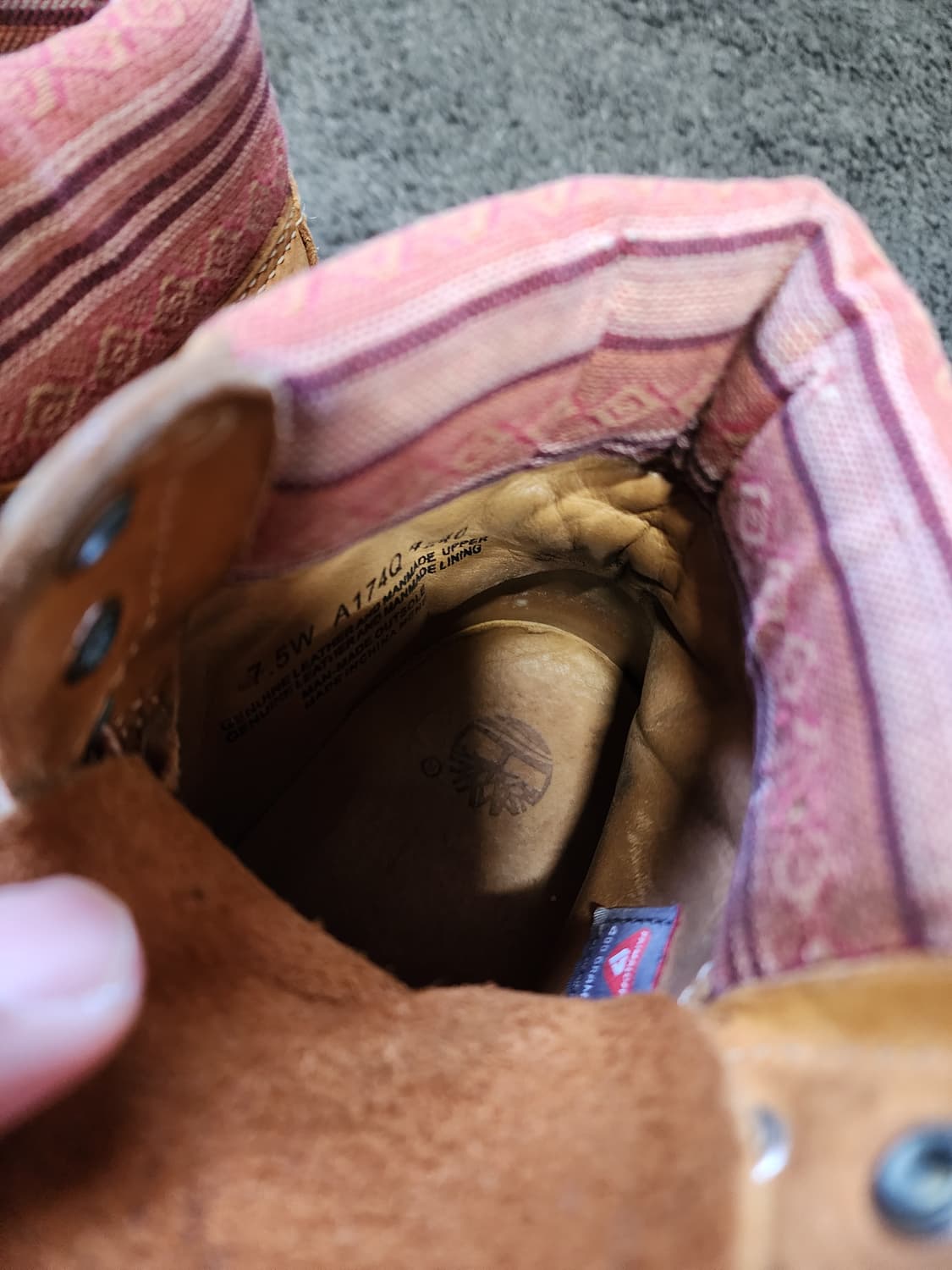 팀버랜드 워커 7.5 사이즈  상품이미지4