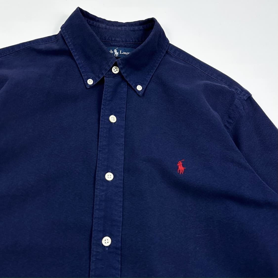 폴로 랄프로렌 커스텀핏 옥스포드 셔츠 네이비 M 상품이미지3