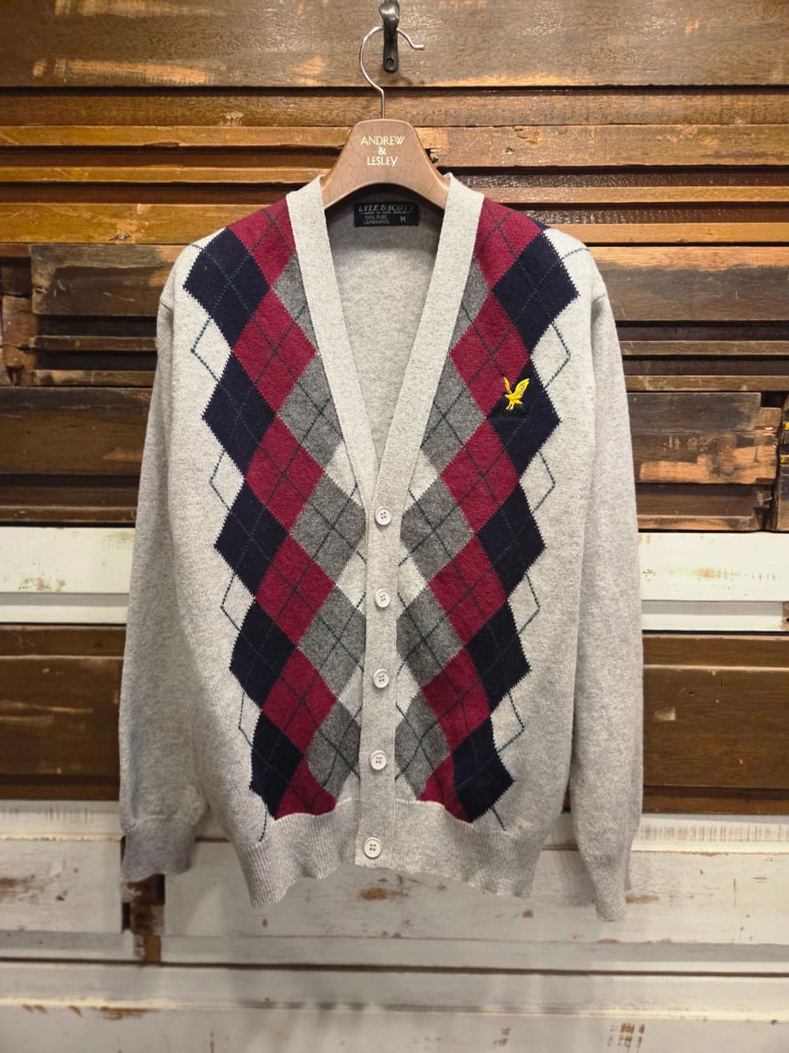 라일앤스콧 아가일패턴 가디건 상품이미지9