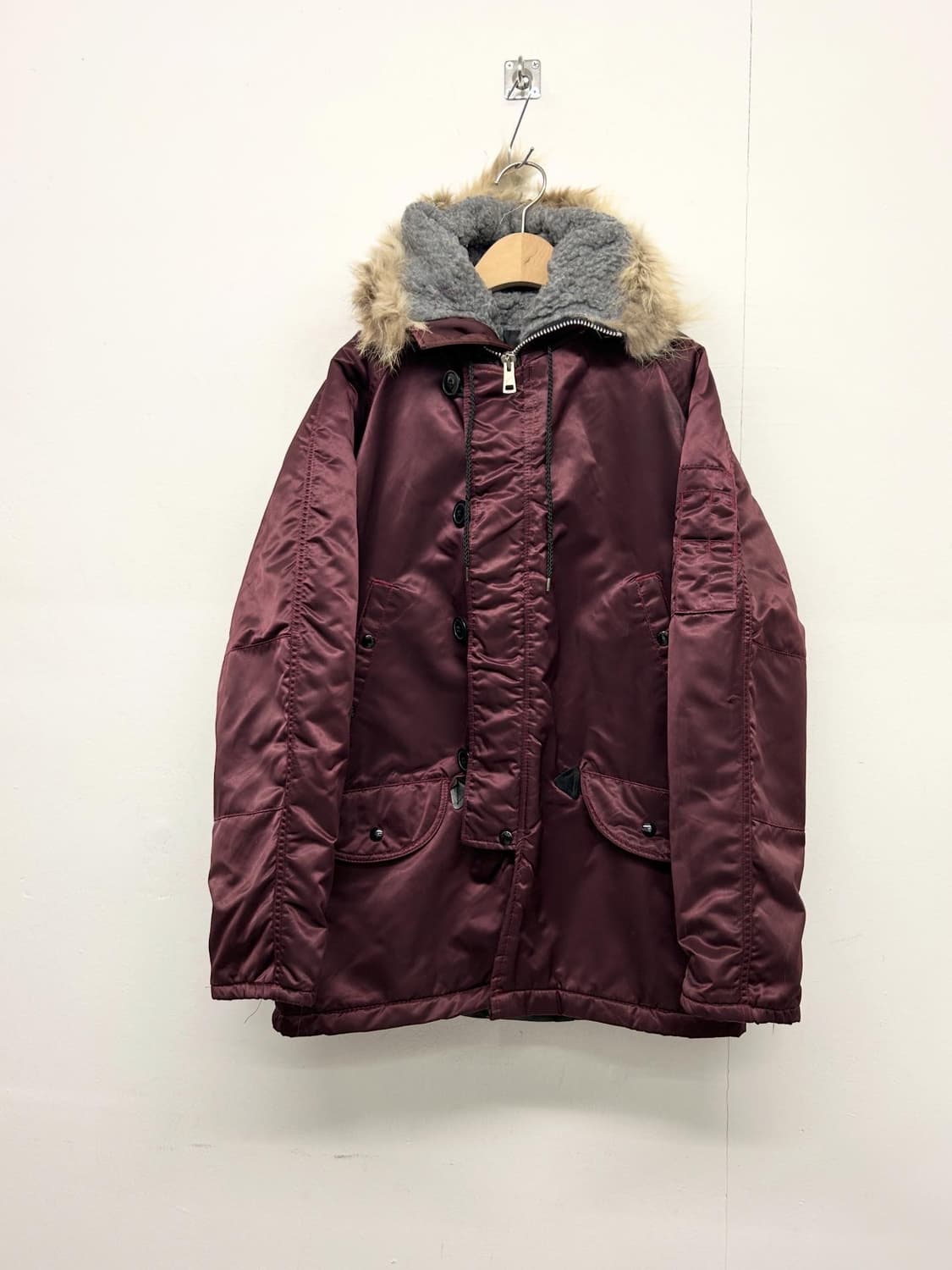 Corinth Mfg 버건디 n3b 야상 자켓 상품이미지1