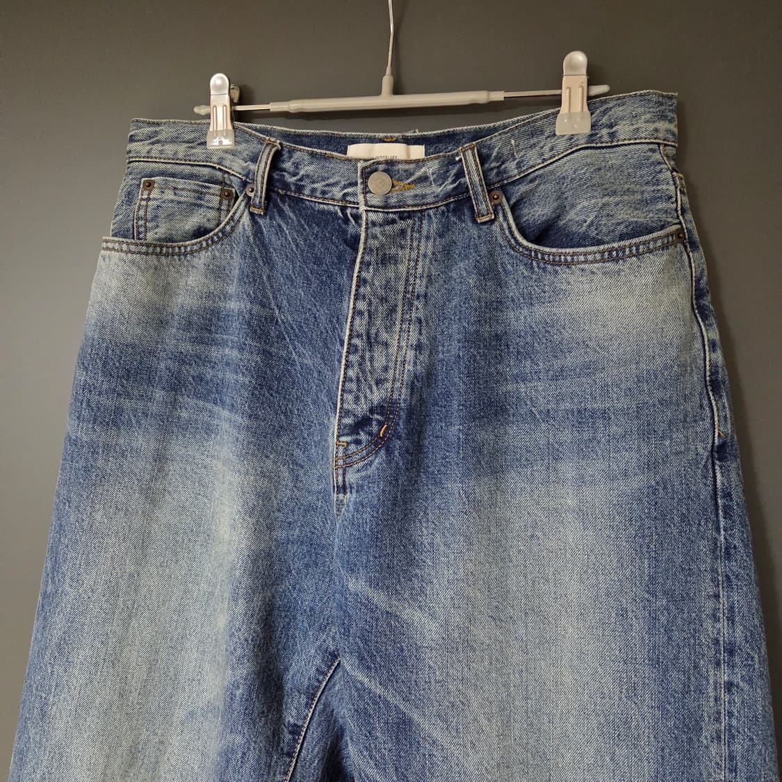 [1] 아워셀브스 와이드 테이퍼드 데님 워시드블루 / 아워셀브즈 중청 상품이미지3