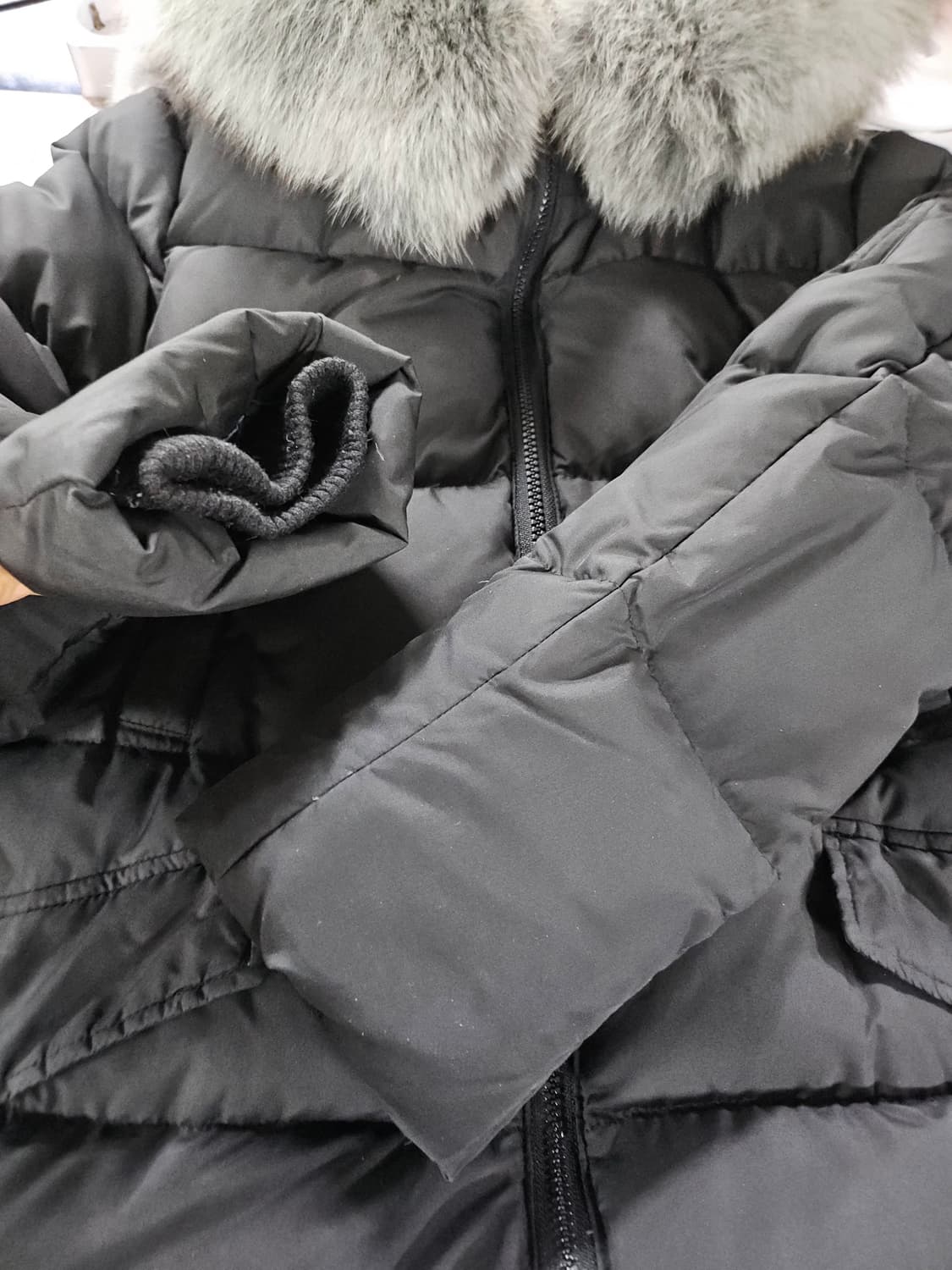 JJ-IO  구스 롱 패딩 L 상품이미지7