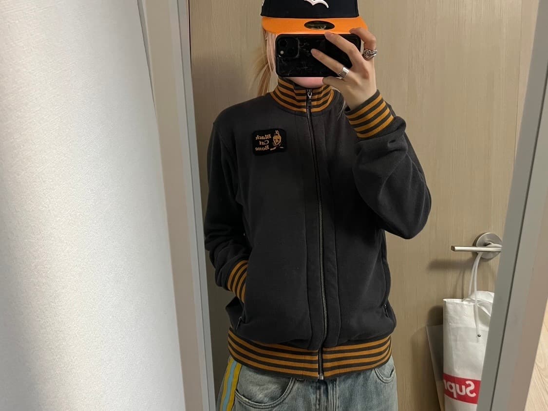 HYSTERIC GLAMOUR Black Cat Bone zip-up 상품이미지4