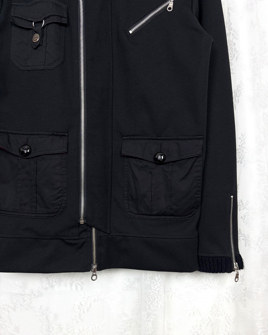 CERO MINS Check-Lined Hooded Zip-Up 상품이미지3