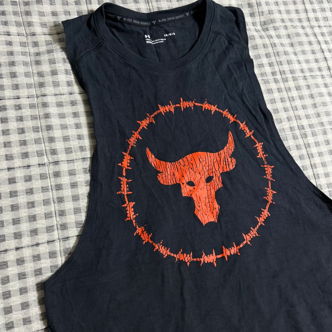 (L) 언더아머 프로젝트 락 런닝 탱크탑 블랙  상품이미지2