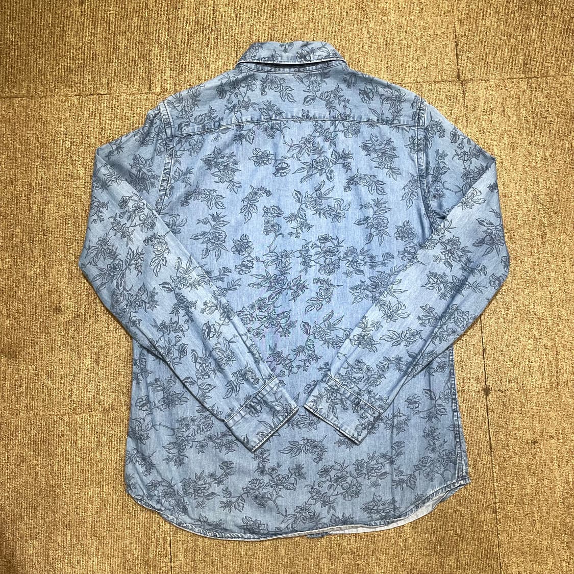  (L) 블루 플로럴 빈티지 셔츠 상품이미지7