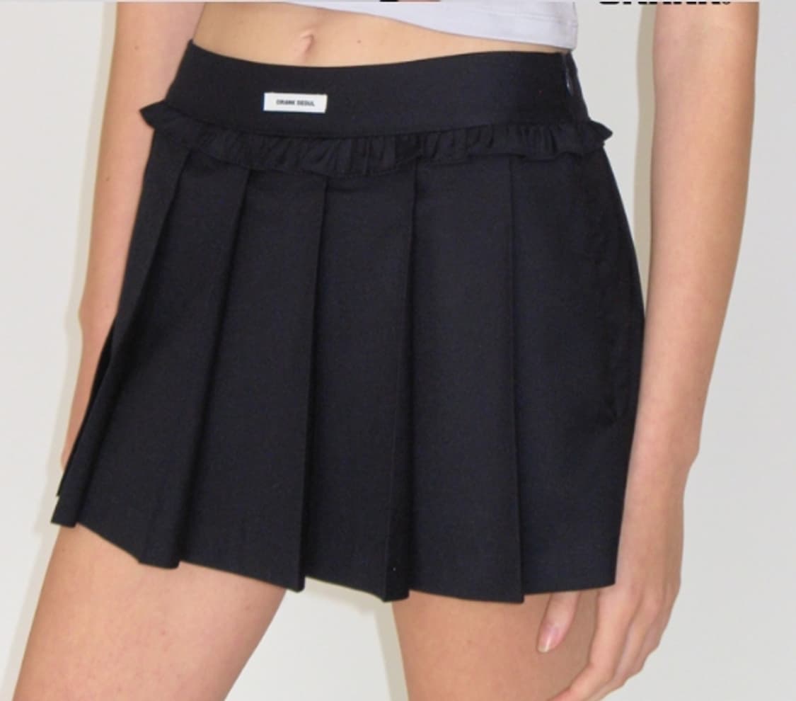 FLOWER FRILL PLEATS MINI SKIRT PANTS  상품이미지2