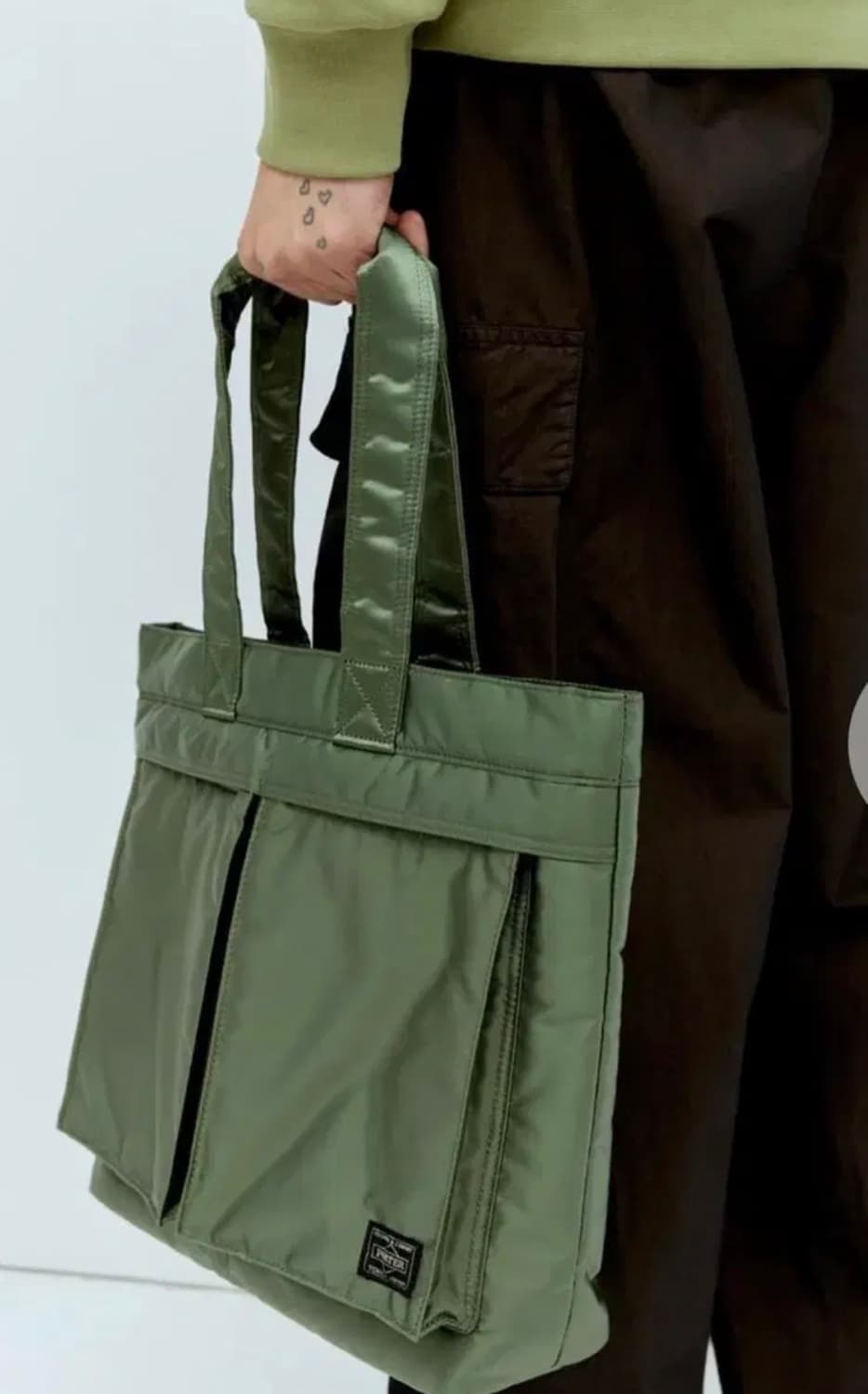 요시다포터 탱커 토트백 세이지그린 새제품 판매 상품이미지5