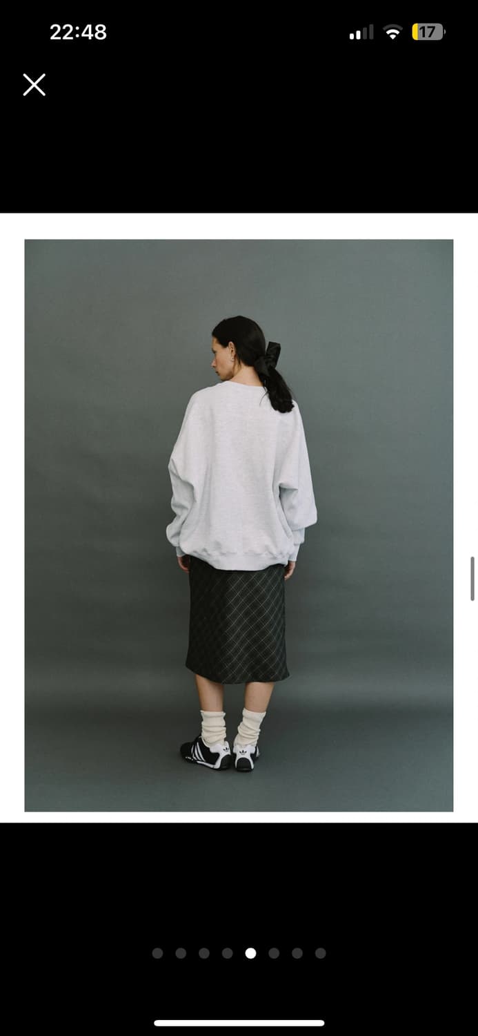 유라고 Britten check skirt_green 상품이미지4