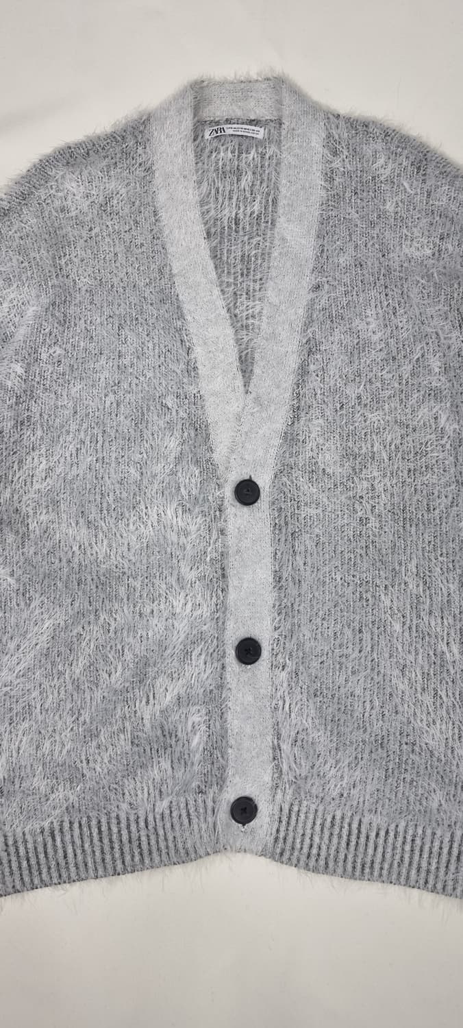 자라 퍼 오버핏 가디건 M _ 남성 상품이미지3