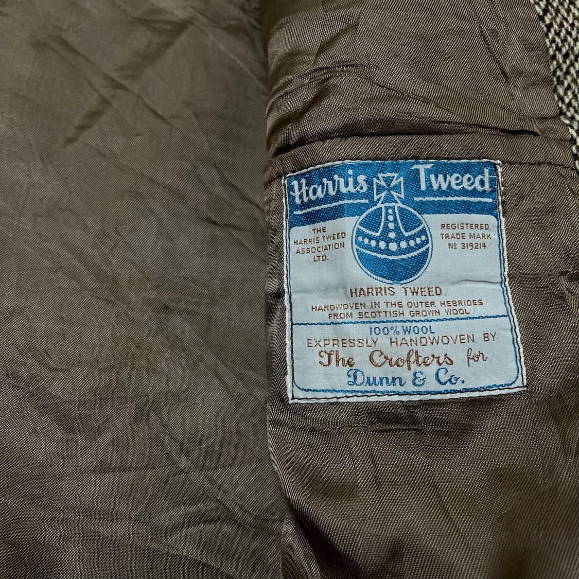 해리스 트위드 남성 울 헤링본 블레이저 정장 자켓 XL/105  상품이미지6