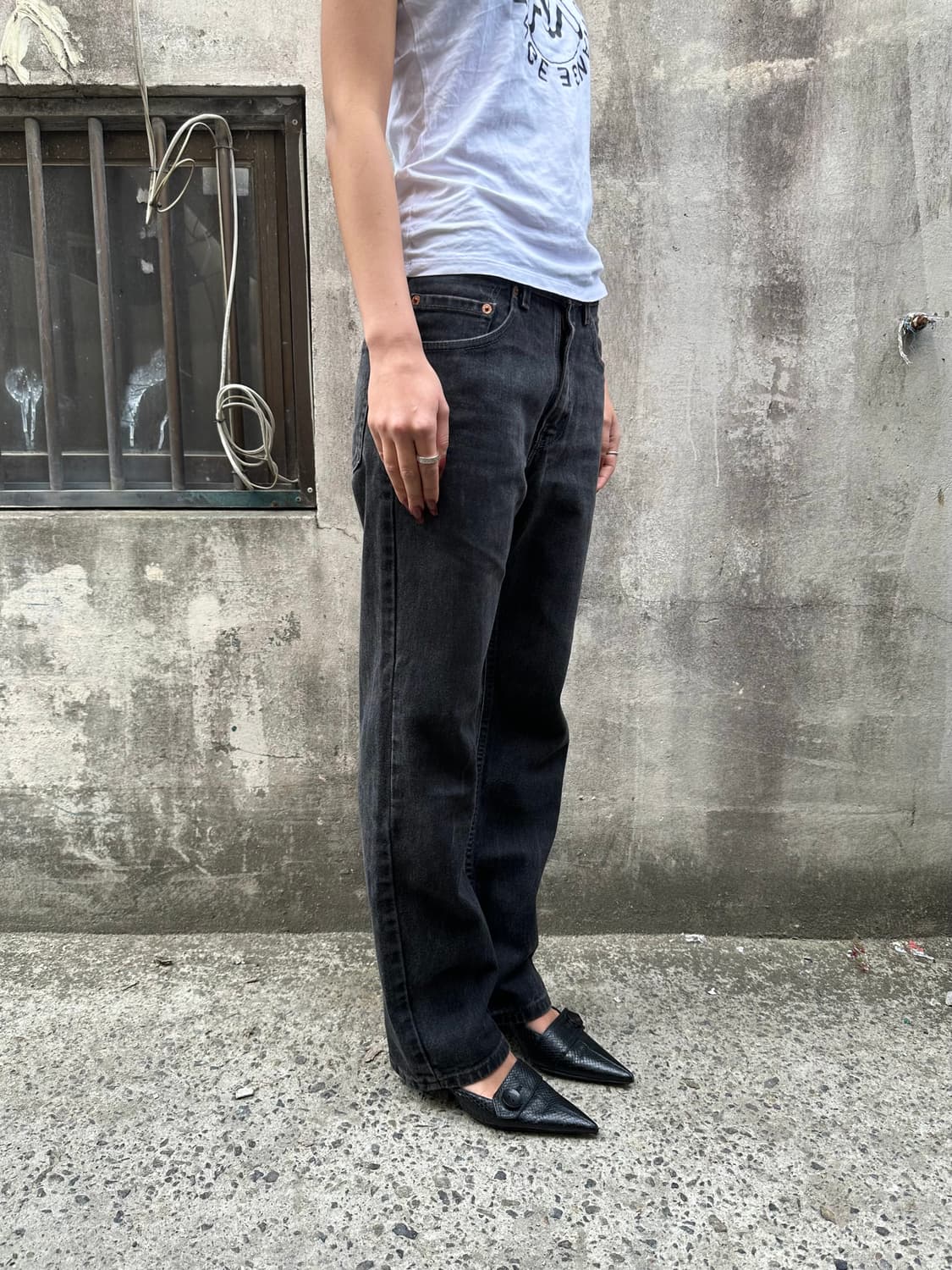 00s USA 리바이스 505 흑청  상품이미지2