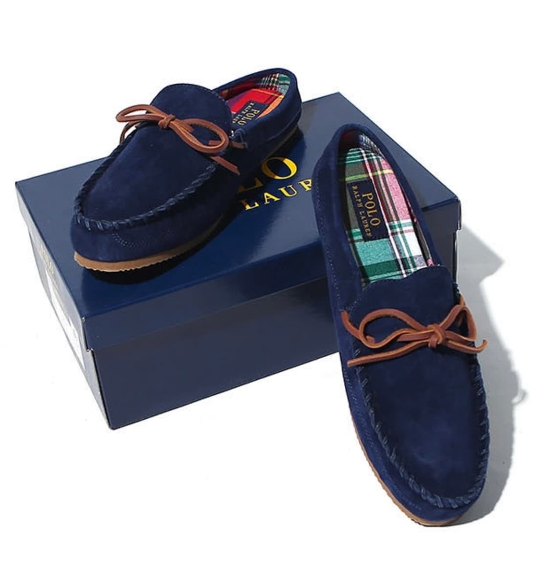 [새상품] 270) 폴로랄프로렌 남성용 맥과이어 뮬 로퍼 네이비/베이지 상품이미지2