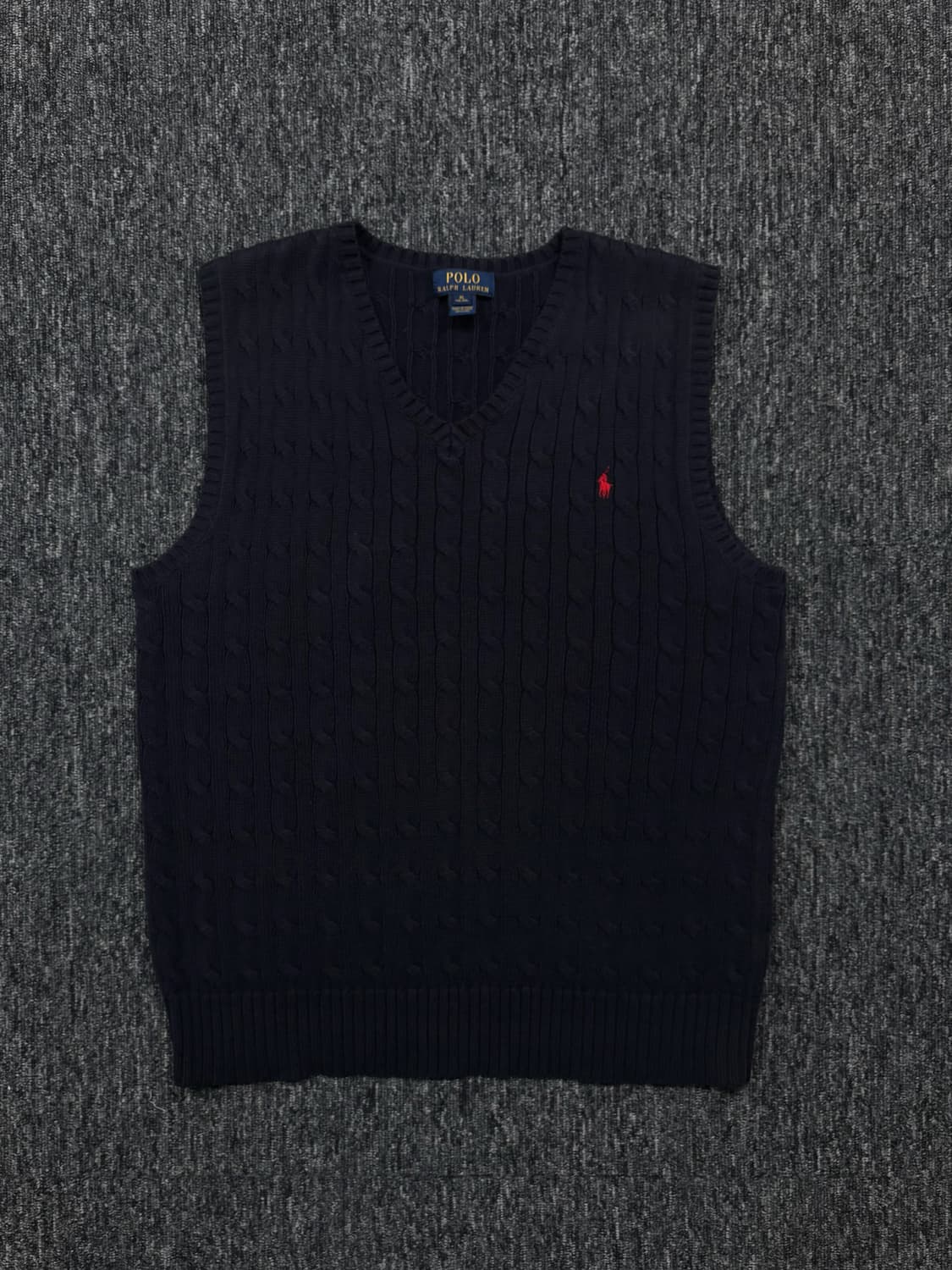 폴로 네이비 니트 베스트 상품이미지4