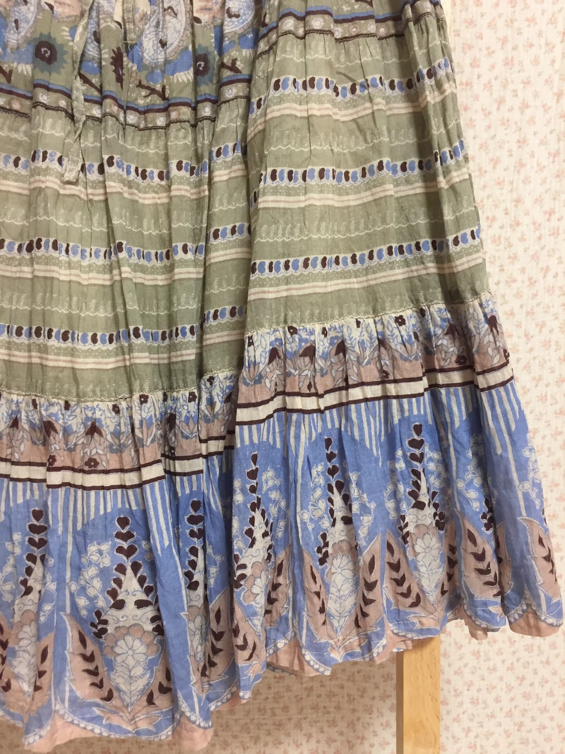 빈티지 shuca 모리걸 히피패턴 스커트 상품이미지3