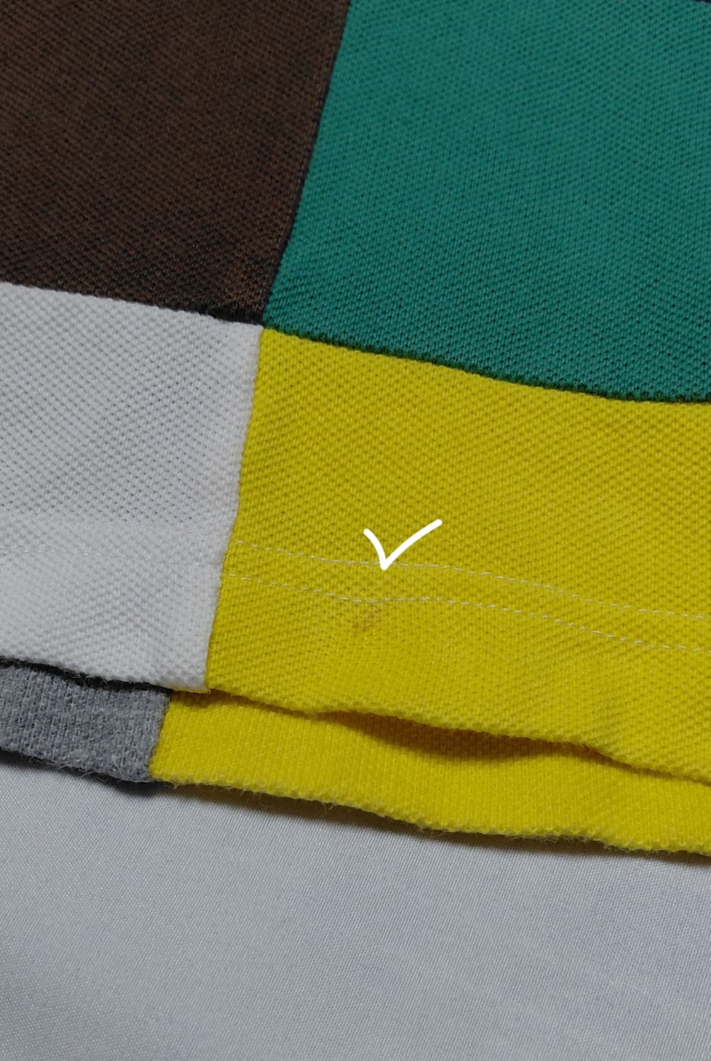 [M] 노스페이스 레트로 멀티 컬러 패치워크 폴로 셔츠 상품이미지10