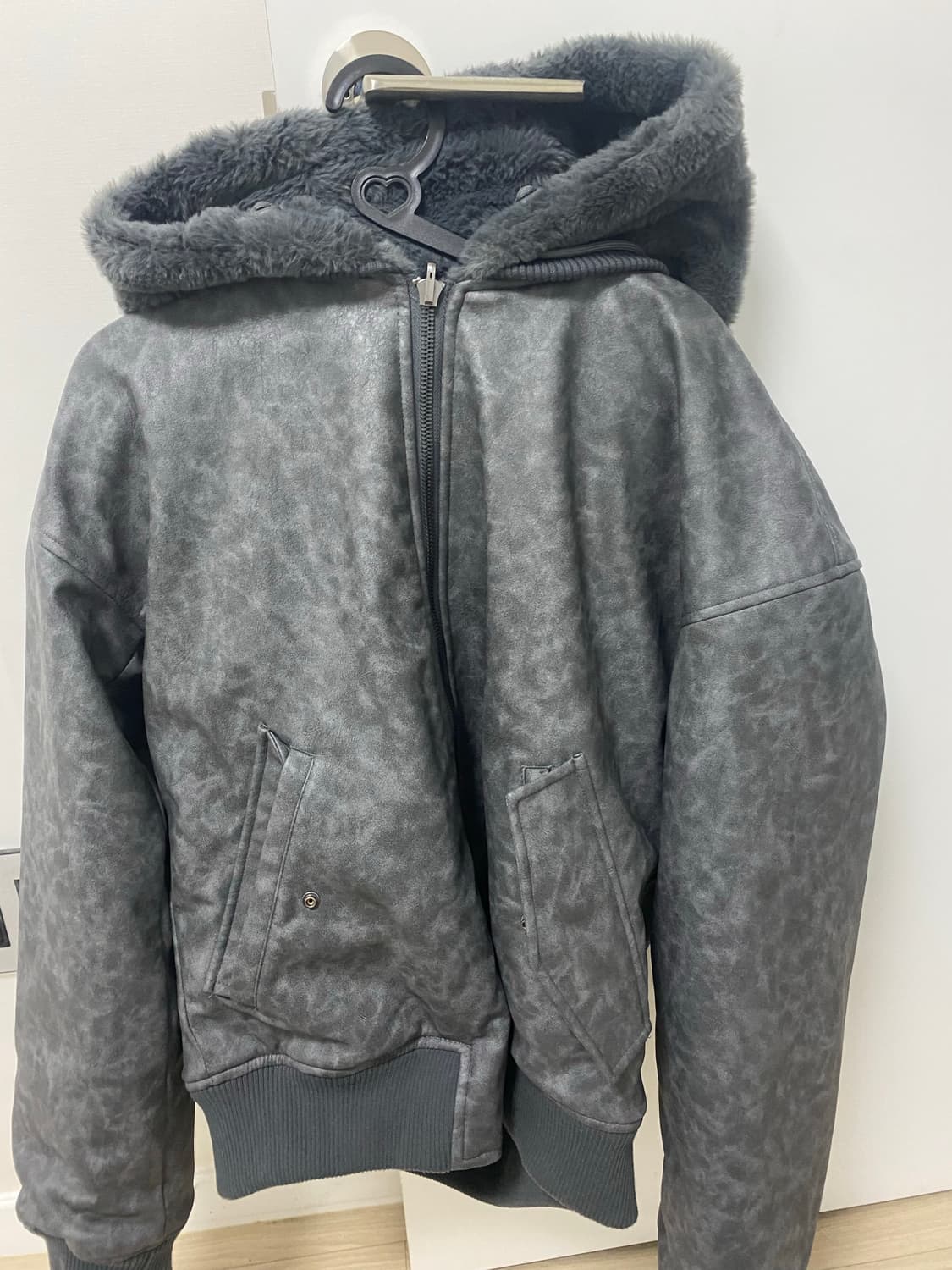 자라 퍼 리버시블 봄버 자켓 상품이미지1