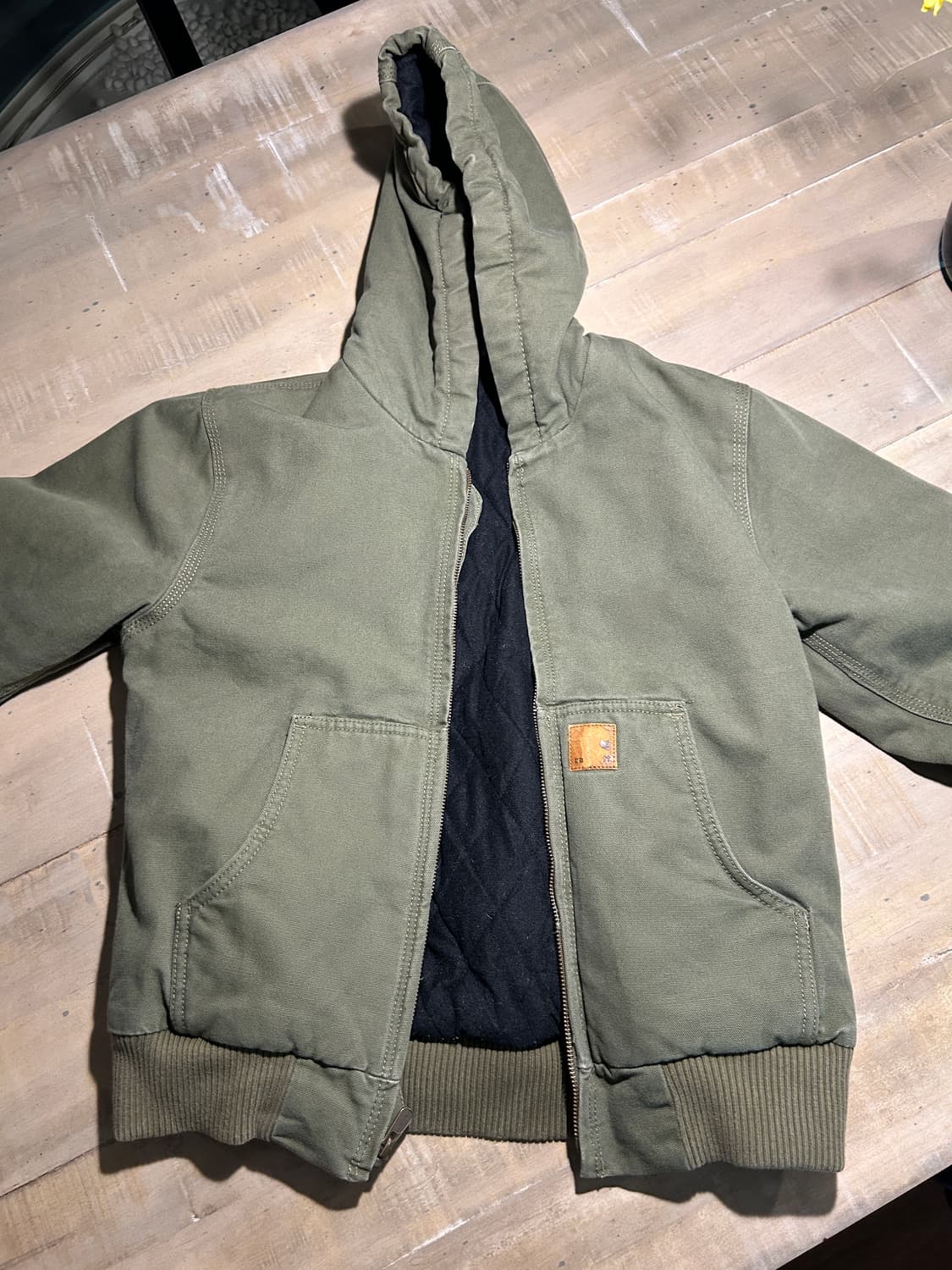 칼하트 빈티지 올리브 액티브자켓 여성용,키즈용 상품이미지1