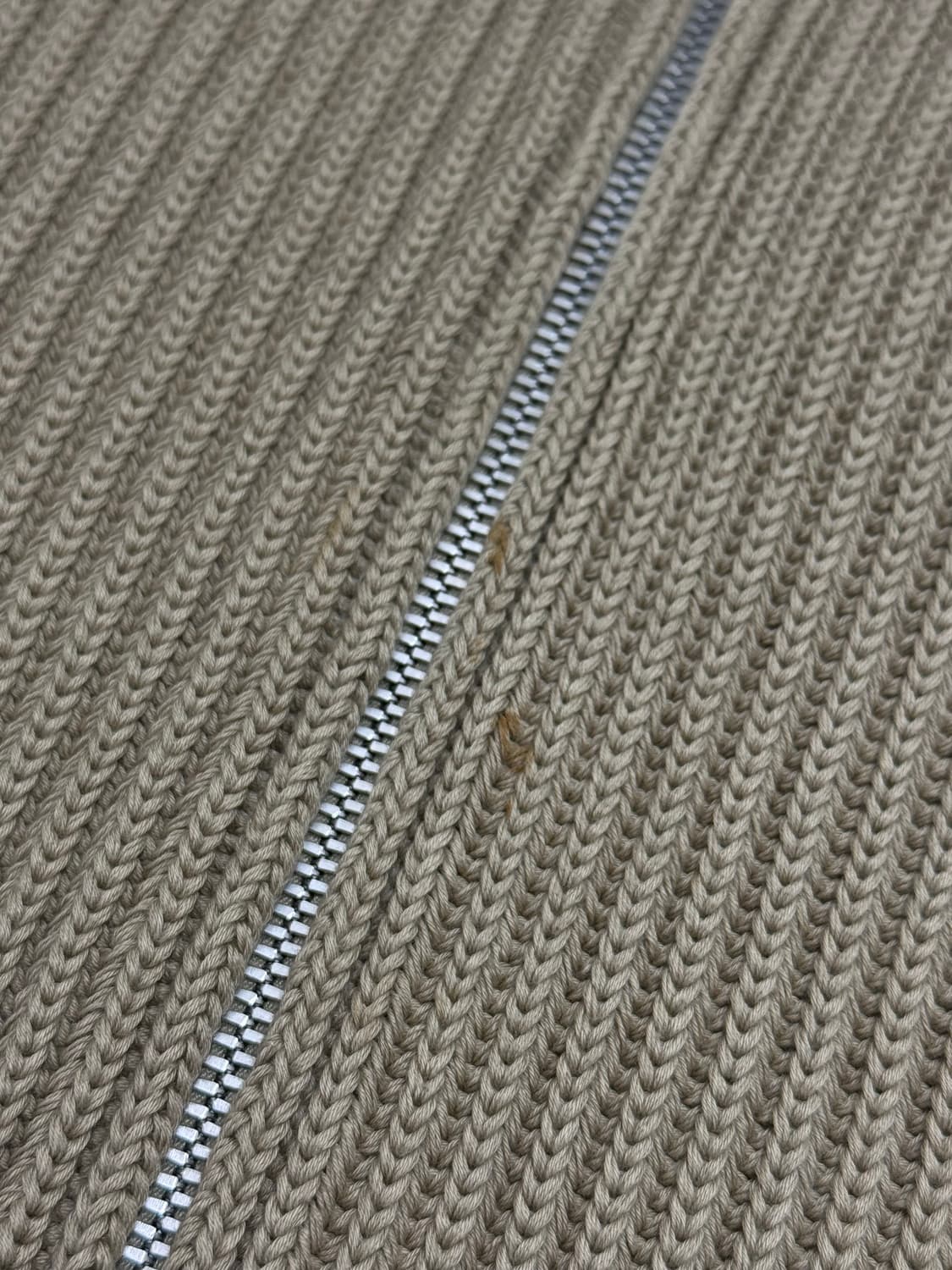 메종 마르지엘라 리브 집업 니트 하이넥 가디건 (S) 베이지 상품이미지8