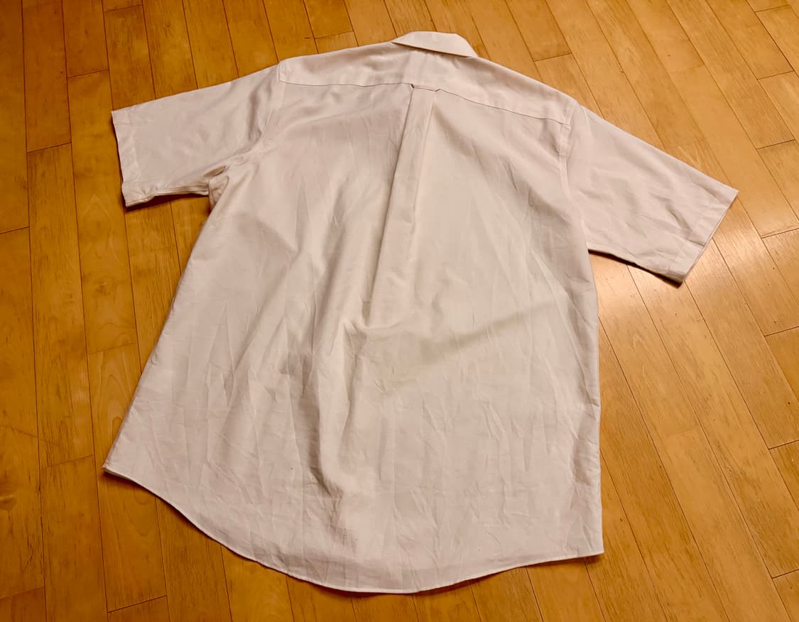 [칼하트] 스퀘어 로고 포켓 반팔 셔츠 크림색 (XL/오버핏) 상품이미지3