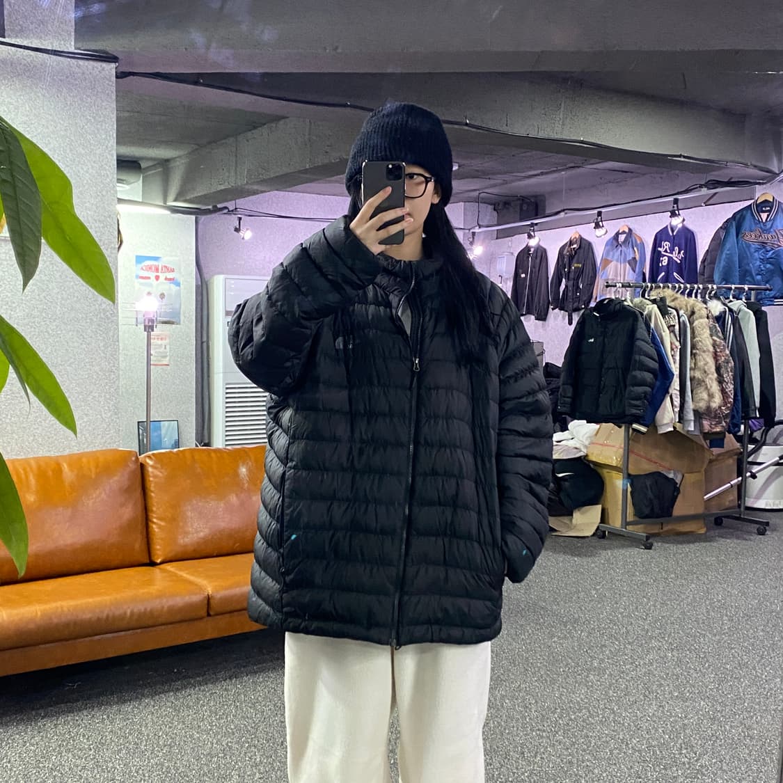 노스페이스 스몰 로고 블랙 경량자켓 B3174 상품이미지1