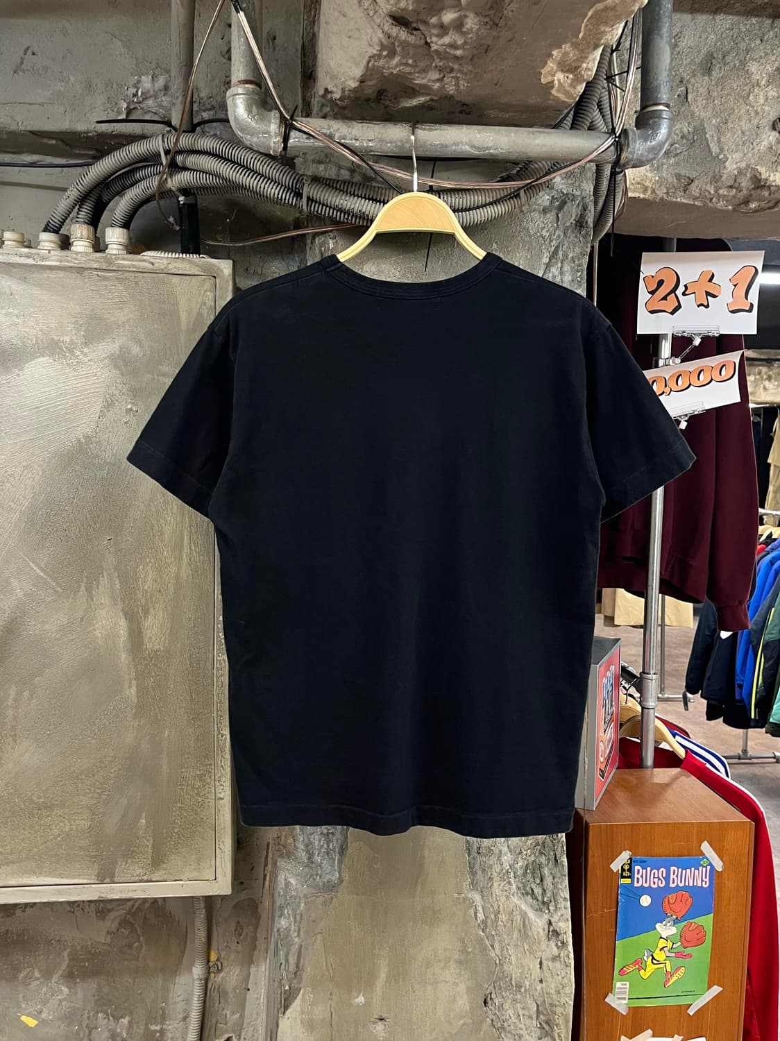 꼼데가르송 블랙 하트 와펜 반팔티 블랙 L #csz3479 상품이미지2