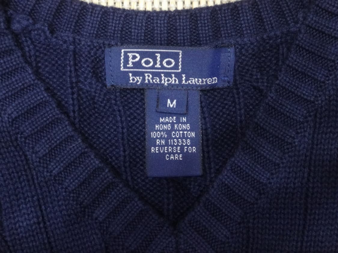 (M) 폴로랄프로렌 여성 꽈배기 브이넥 니트 조끼 상품이미지7