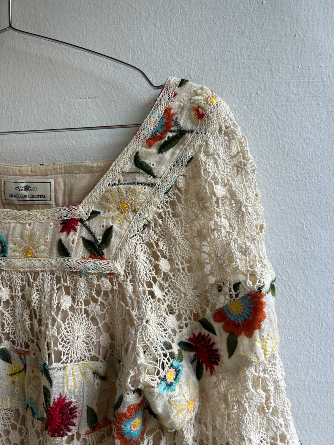 자수 크로쉐 블라우스  상품이미지7