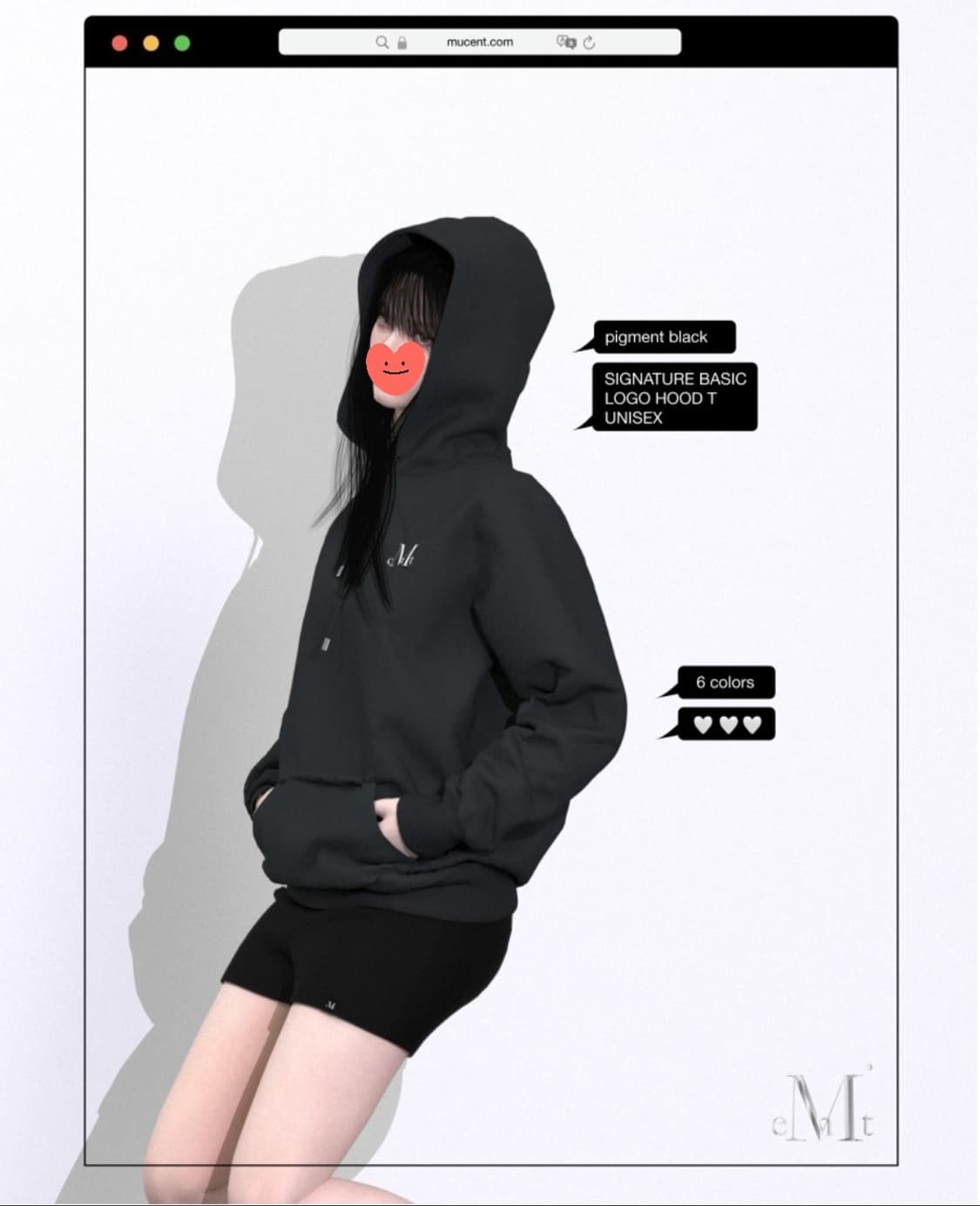 무센트 베이직 로고 후드 Free _ 여성 상품이미지1