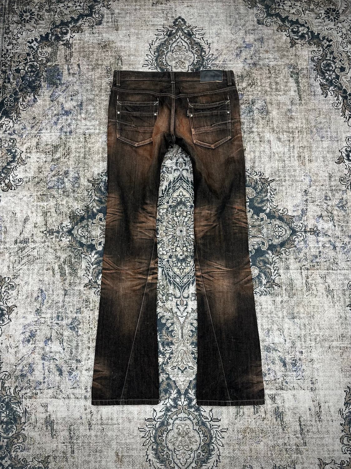 Tornado mart brown washed bootscut jeans 상품이미지4