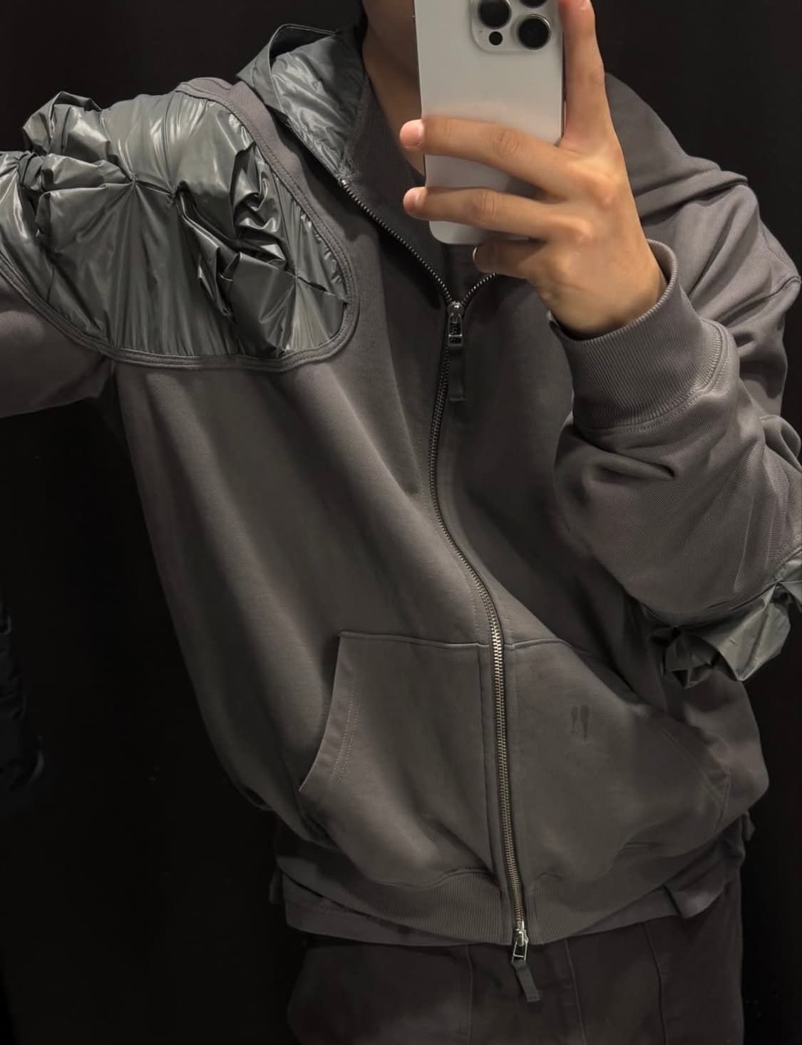 강정석 오리가미 후드 카키 상품이미지1