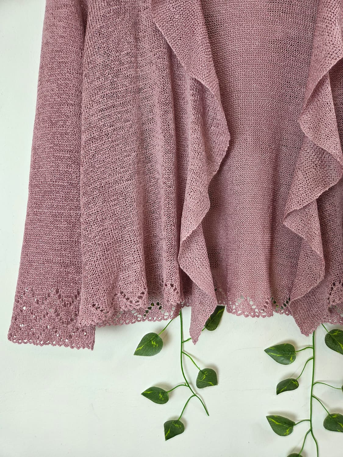 러플 디테일 오픈형 가디건 상품이미지3