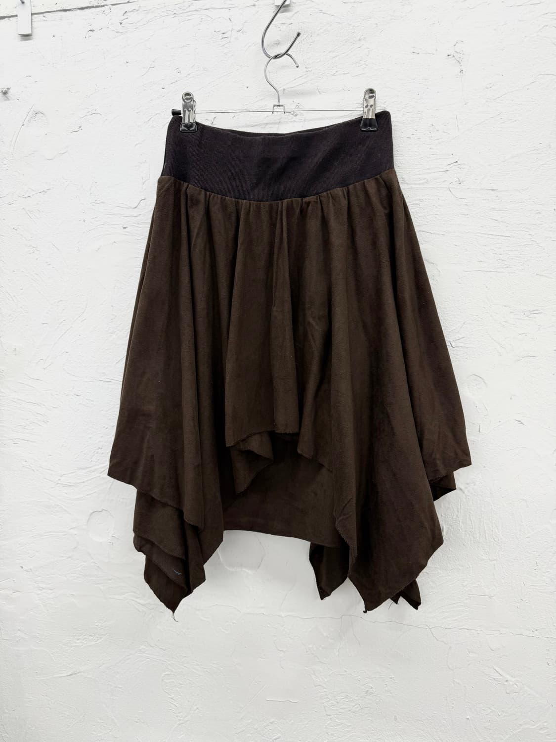 raw edge 레이어드 비대칭 스커트 상품이미지4