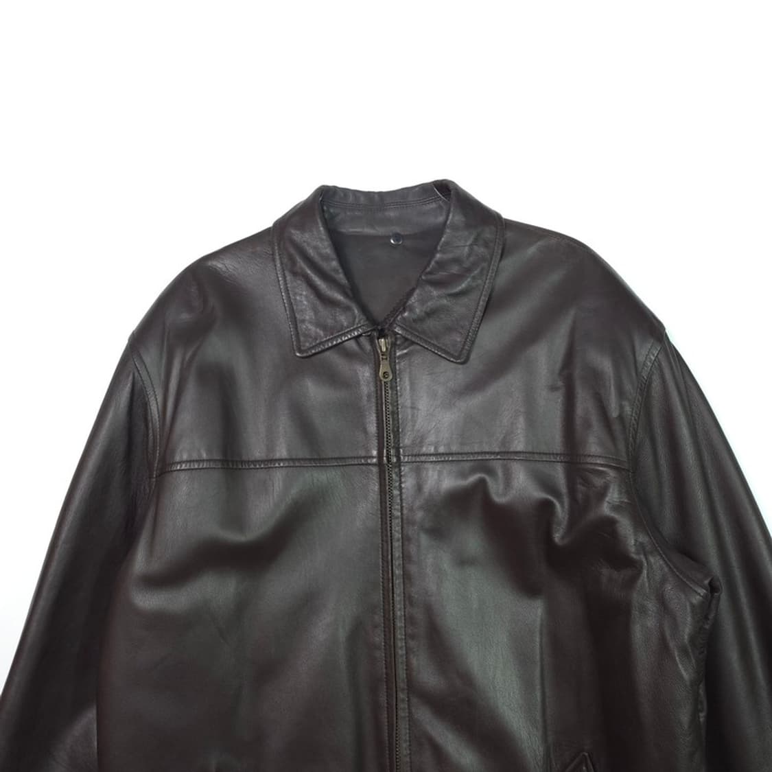 OUTDOOR WEEKEND 남성 브라운 롱 가죽 자켓 XL 상품이미지3