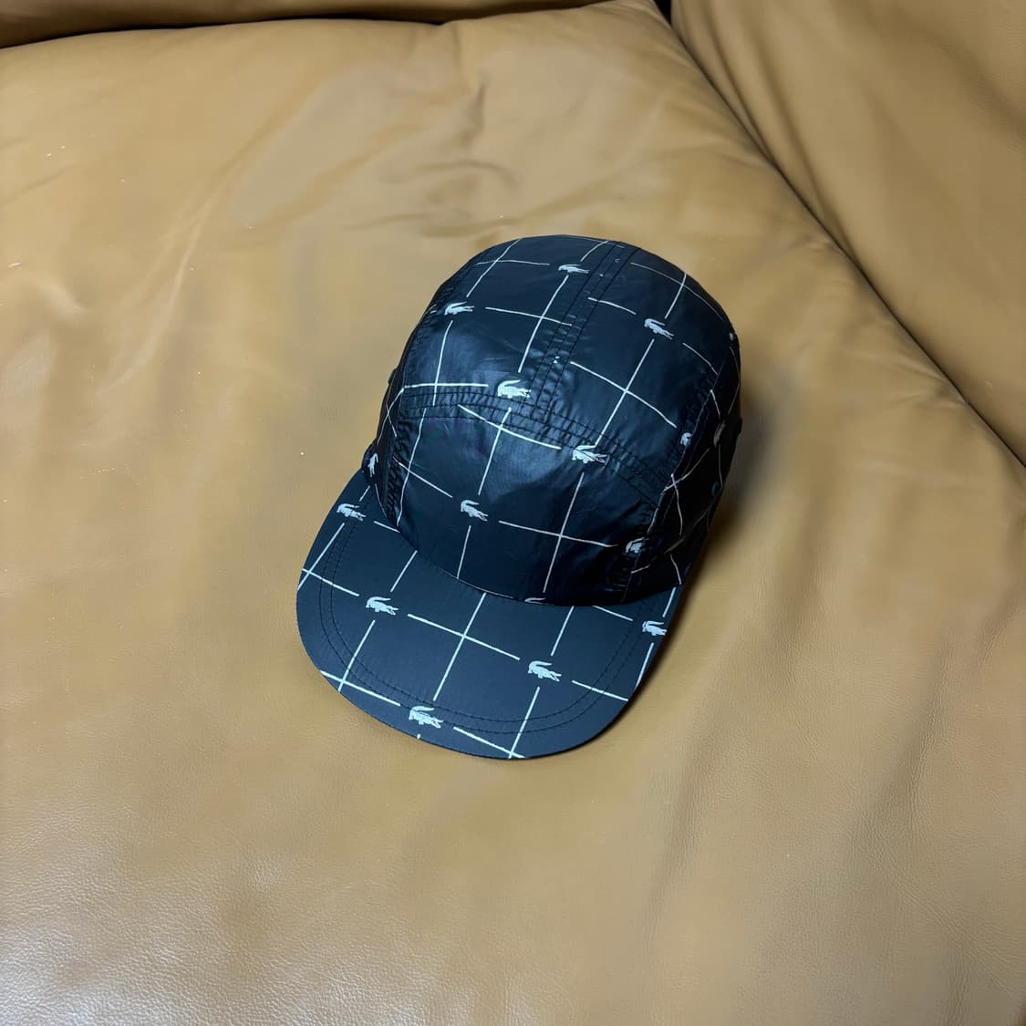 Supreme 슈프림x라코스테 블랙 캠프캡 모자 (Black) 상품이미지1