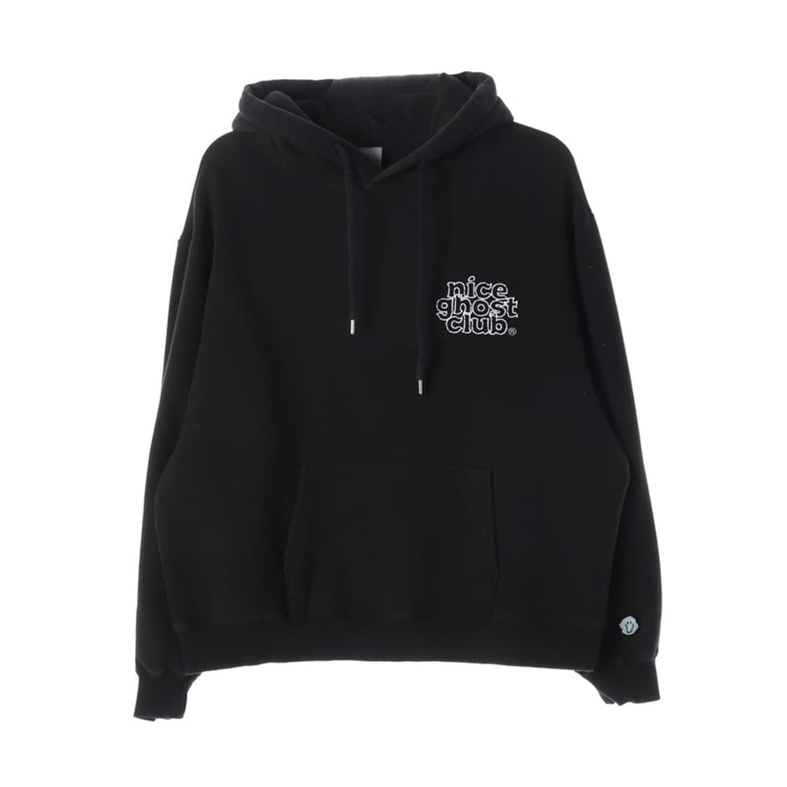 나이스고스트클럽 블랙 로고 후드티 S 상품이미지1