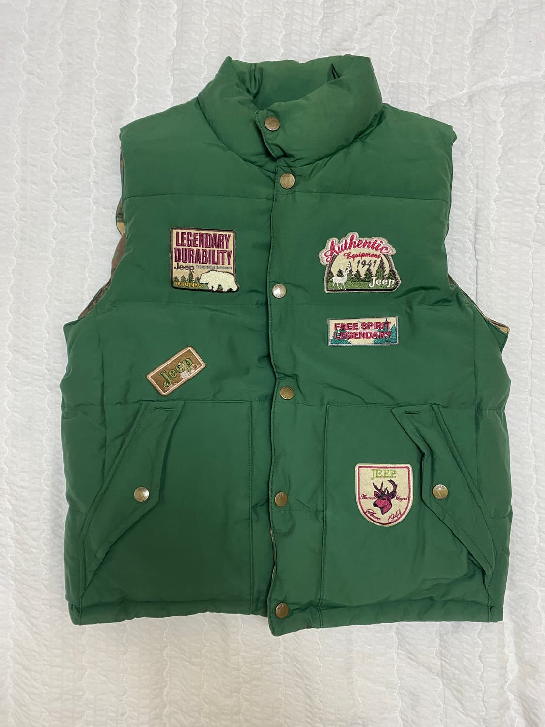 지프 오리털 조끼패딩베스트 상품이미지2