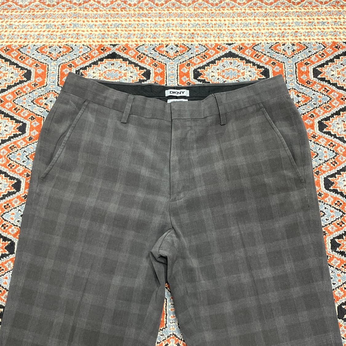 DKNY 그레이 체크 슬랙스 남성32 상품이미지2