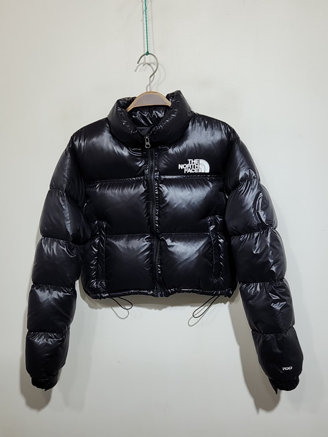 (M) 노스페이스 눕시 숏패딩 점퍼 블랙 700 다운자켓  상품이미지1
